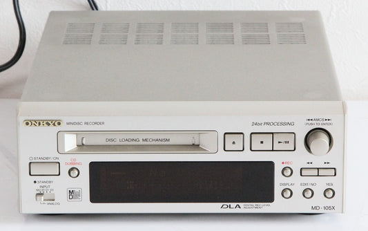 ONKYO オンキョー INTEC205 MD-105X MDレコーダー 【中古品】