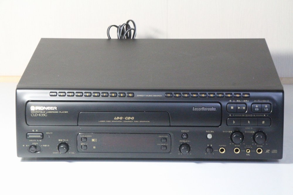 Pioneer パイオニア CLD-K33G CD/LDプレイヤー カラオケ対応　【中古整備品】