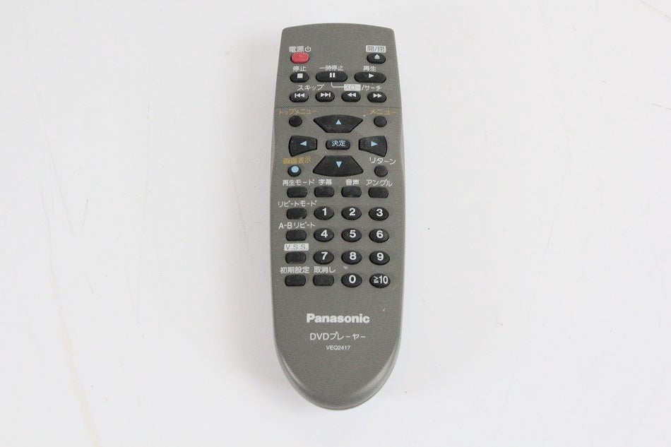 パナソニック DVDリモコン VEQ2417　【中古品】