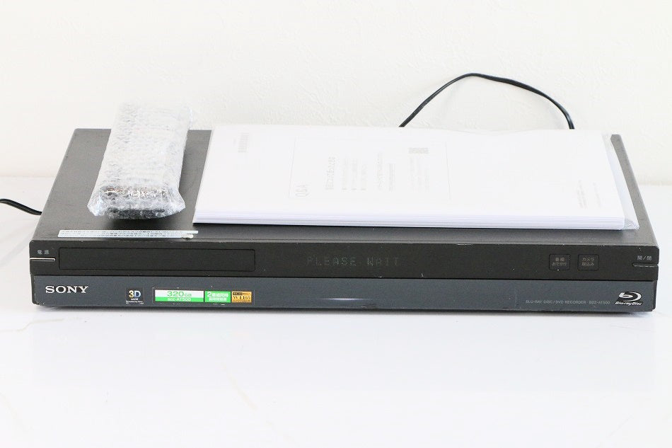 SONY 320GB 2チューナー ブルーレイレコーダー BDZ-AT500　【中古品】