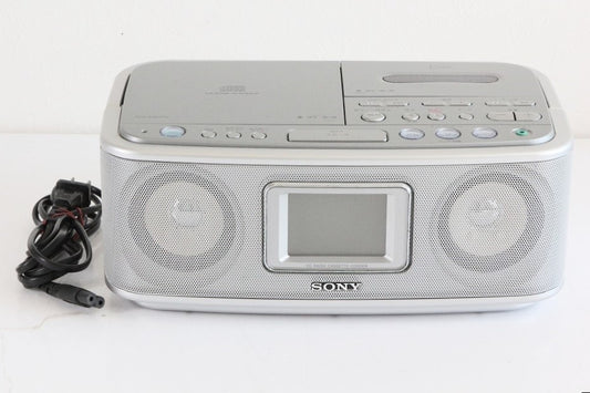 SONY CDラジオカセットコーダー CFD-E500TV(S)　【中古品】