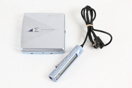 SHARP ポータブルMDプレーヤー MD-DS5-A ライトブルー　【中古品】