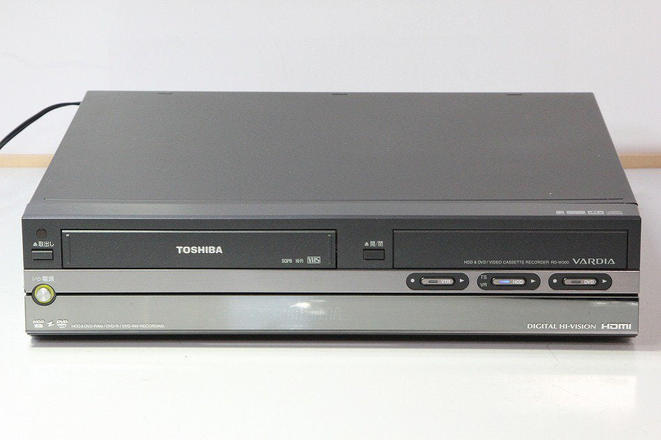 TOSHIBA 東芝 VARDIA RD-W300 VHS一体型HDD/DVDレコーダー 300GB 地デジ　【中古品】