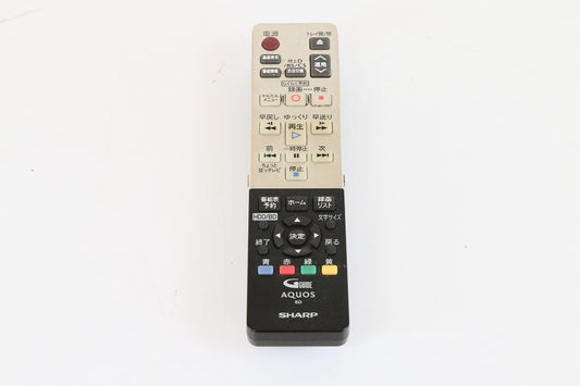 SHARP GB059PA AQUOS BD　シャープ ブルーレイ テレビ リモコン　【中古品】