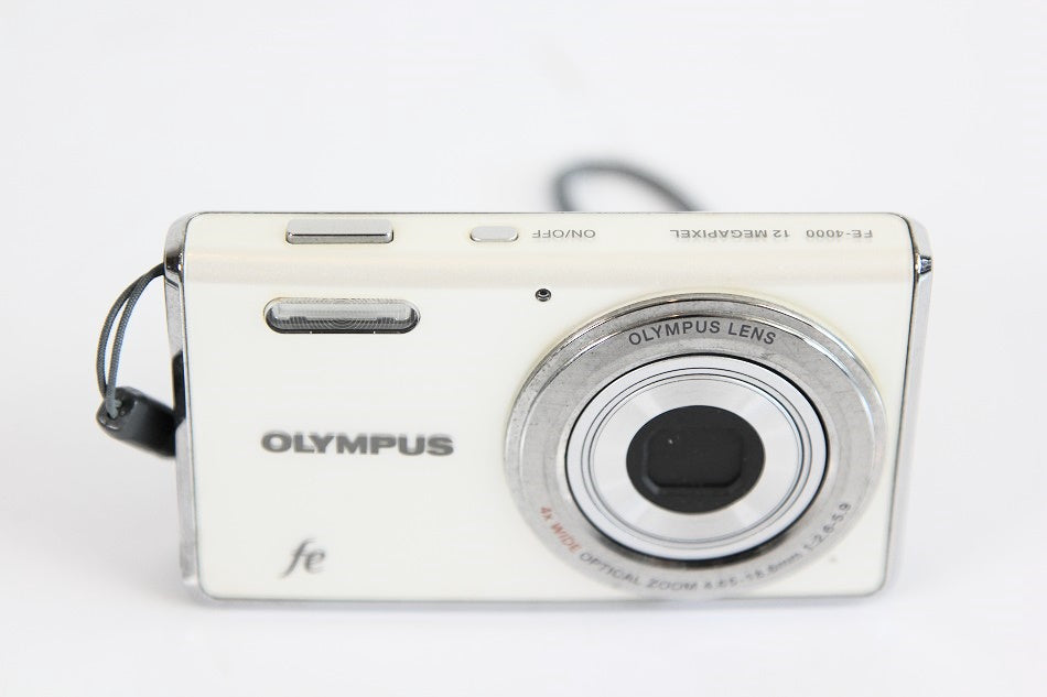 OLYMPUS デジタルカメラ CAMEDIA FE-4000 ホワイト FE-4000 WHT　【中古品】