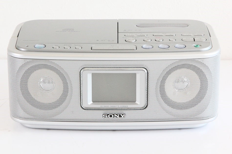 SONY CDラジオカセットコーダー CFD-E500TV(S)　【中古品】