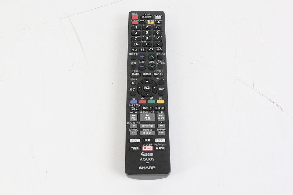 シャープ ブルーレイリモコン GB212PA 【中古品】