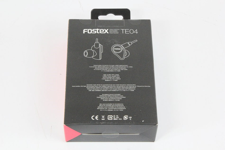 フォステクス TE04RDステレオイヤホン　【中古未開封品】