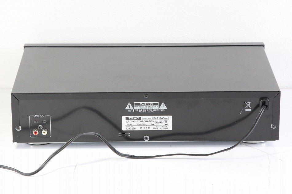 TEAC CDプレーヤー CD-P1260　【中古品】