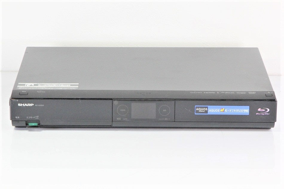 シャープ 320GB 1チューナー ブルーレイレコーダー AQUOS BD-HDS53　【中古品】