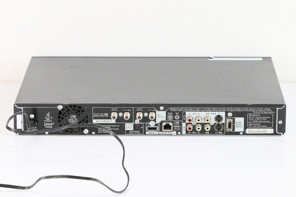 SONY 320GB 2チューナー ブルーレイレコーダー BDZ-AT500　【中古品】