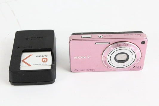 ソニー SONY デジタルカメラ Cybershot W350 ピンク DSC-W350/P　【中古品】