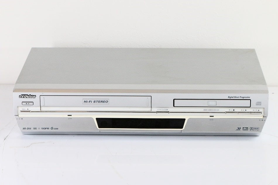 VICTOR DVDプレーヤー 一体型VHSビデオ HR-DV4 【中古品】